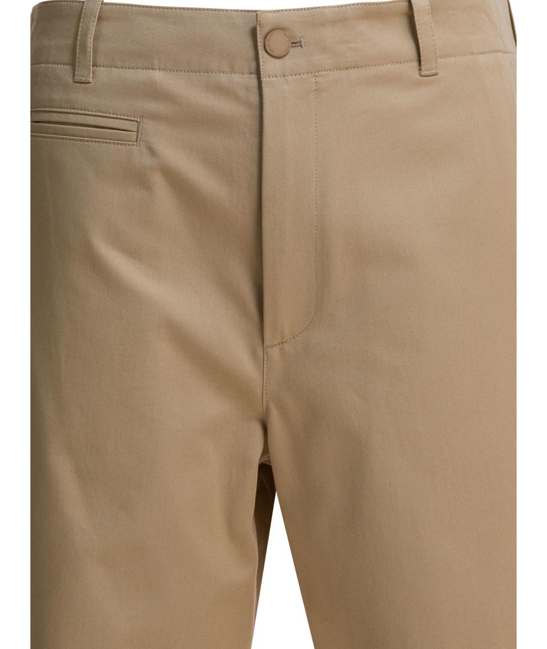 GIVENCHY Бежевые хлопковые повседневные брюки, фото 3