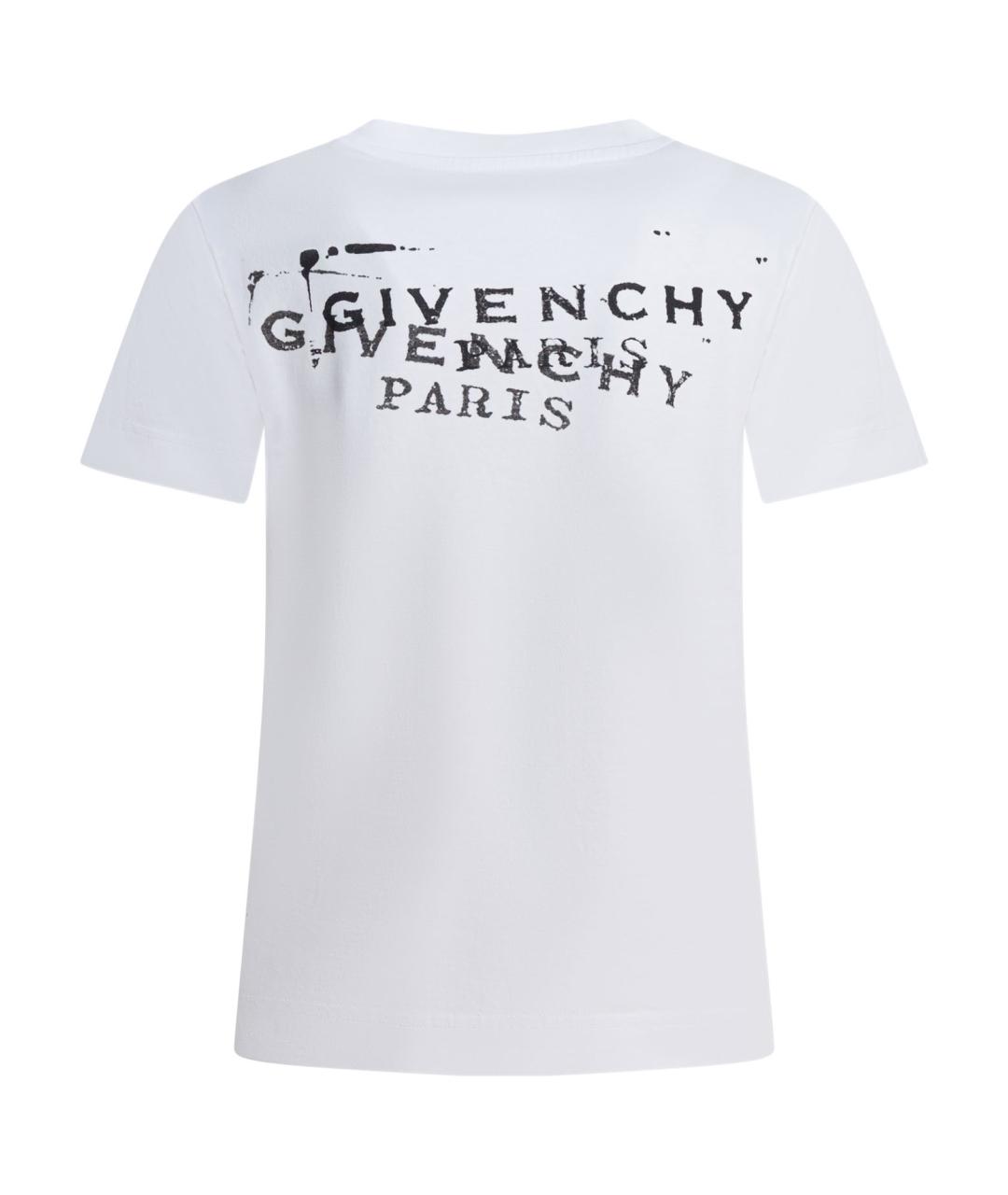 GIVENCHY Белая хлопковая футболка, фото 2