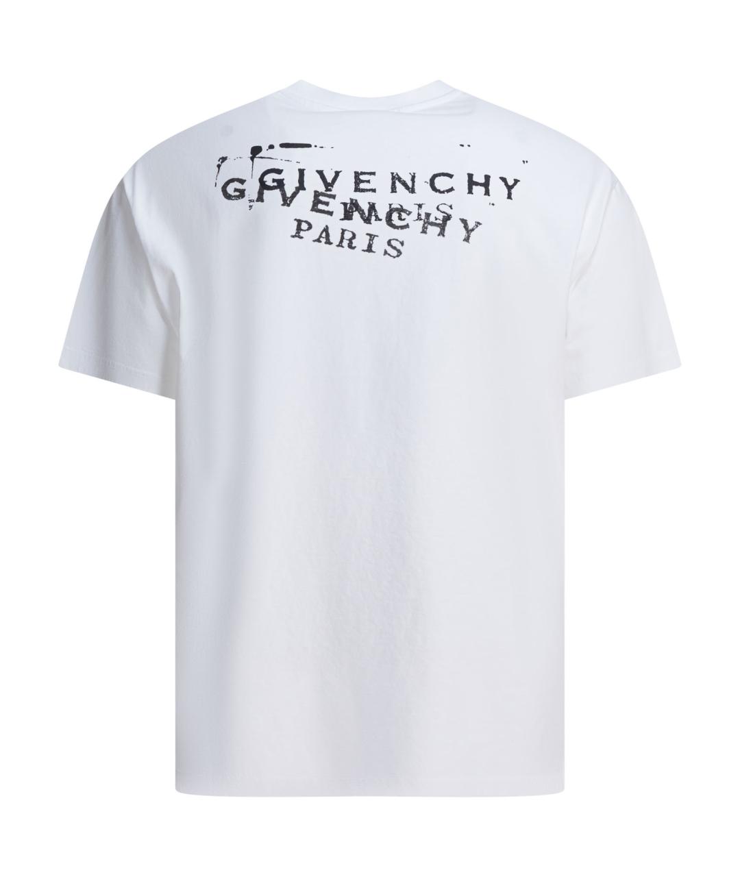 GIVENCHY Белая хлопковая футболка, фото 2