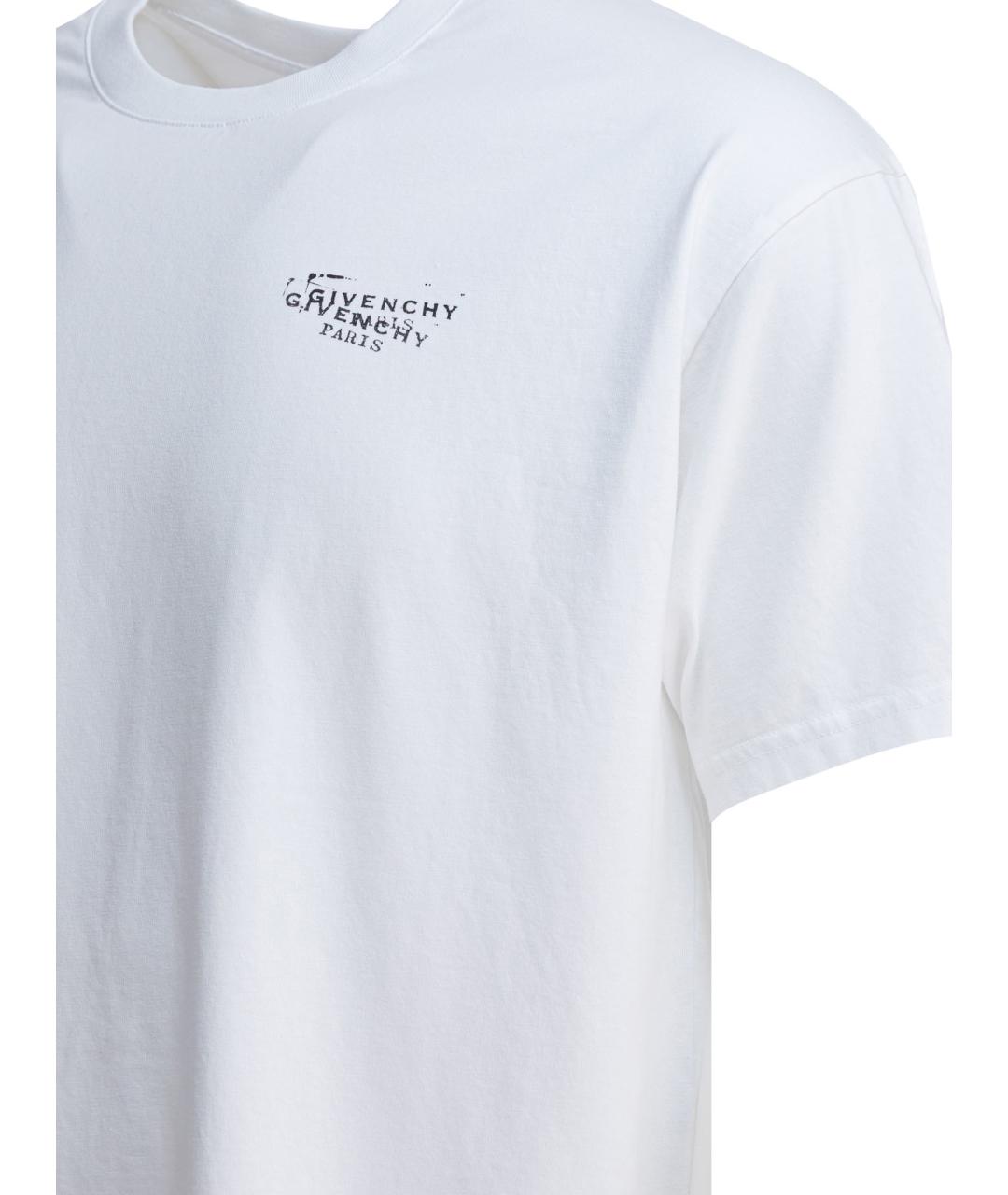 GIVENCHY Белая хлопковая футболка, фото 4