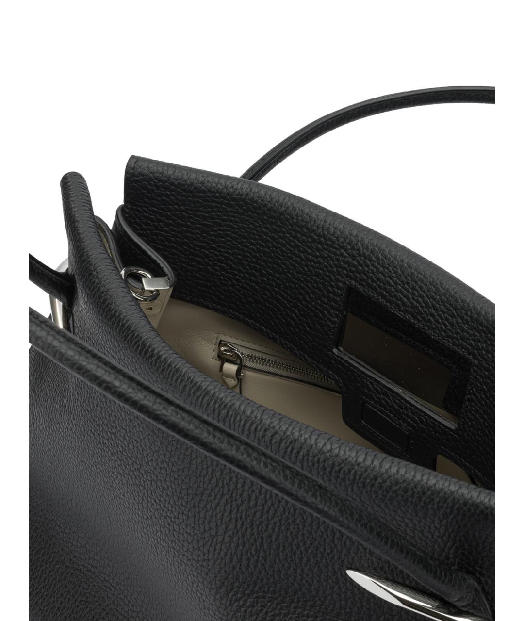 GIVENCHY Черная кожаная сумка тоут, фото 5
