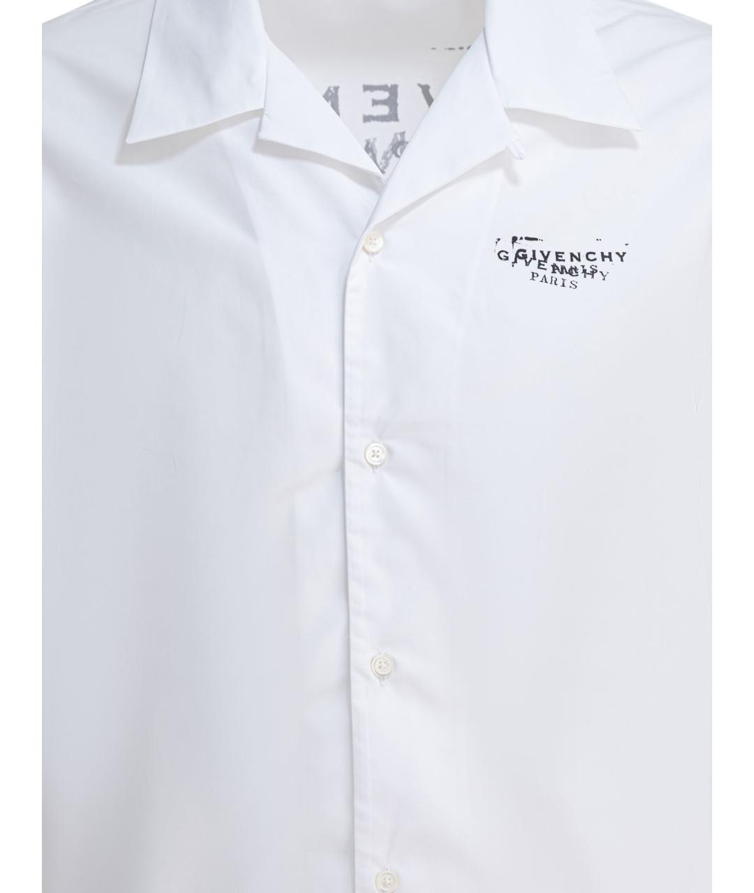 GIVENCHY Белая хлопковая кэжуал рубашка, фото 3