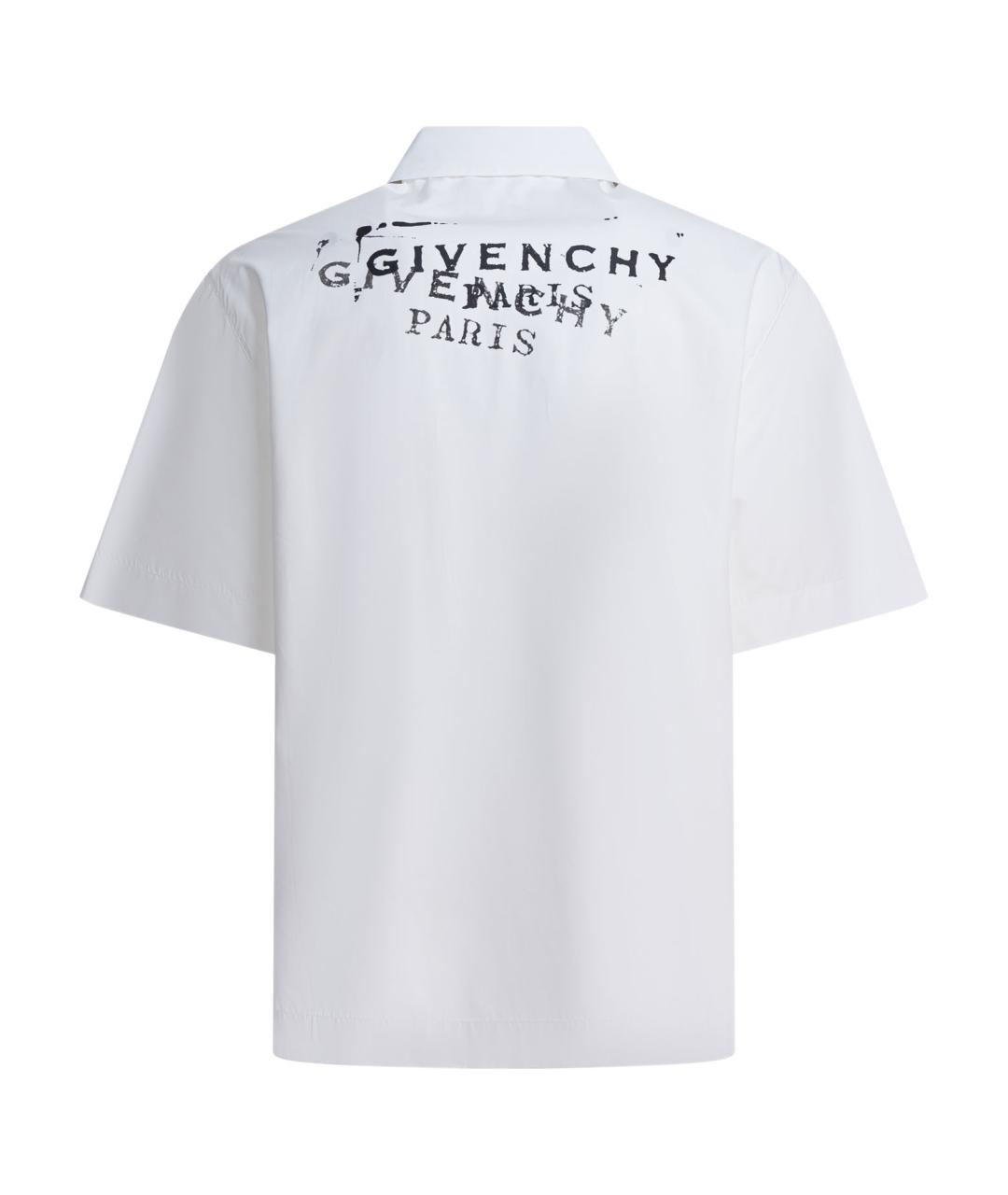 GIVENCHY Белая хлопковая кэжуал рубашка, фото 2