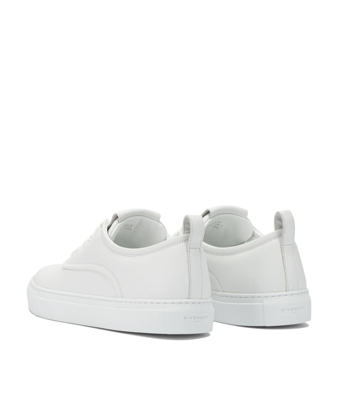 GIVENCHY Белые кожаные низкие кроссовки / кеды, фото 4