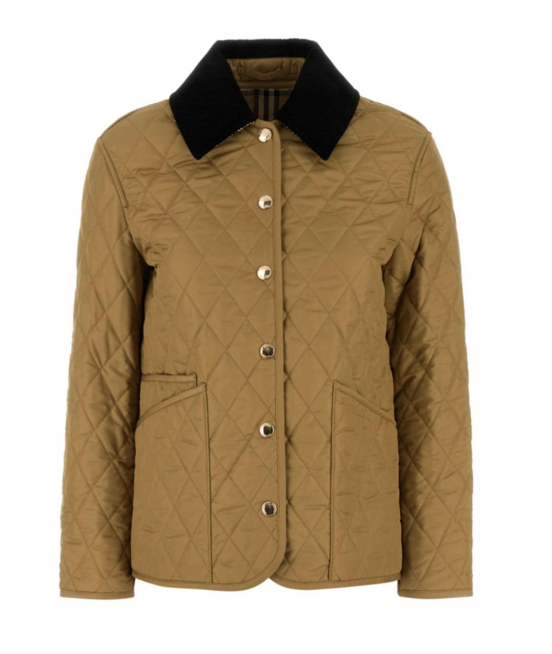 BURBERRY Бежевая полиэстеровая куртка, фото 1