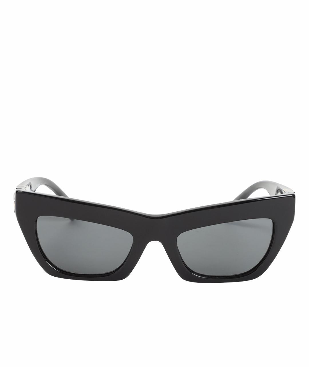 BURBERRY Черные пластиковые солнцезащитные очки, фото 4