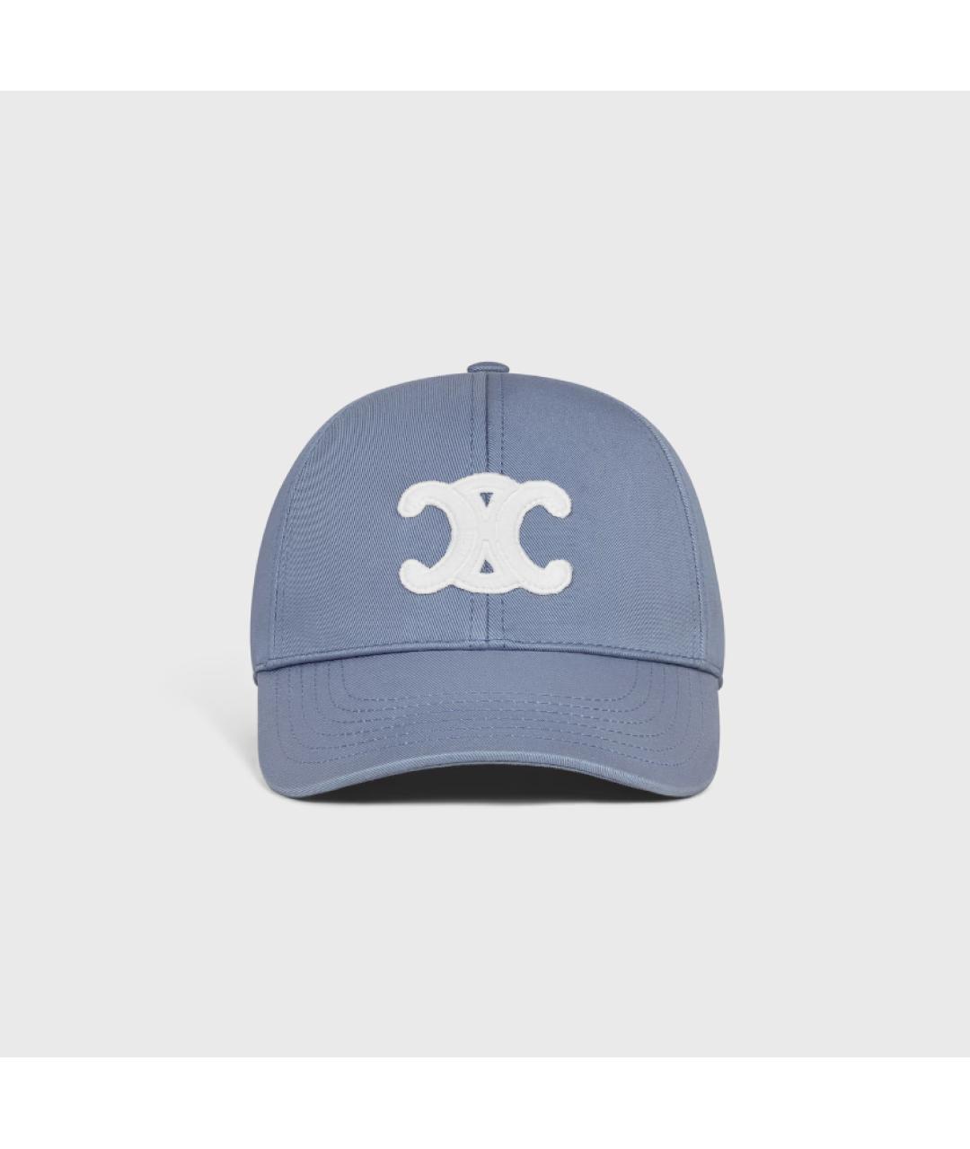 CELINE Голубая хлопковая кепка, фото 2