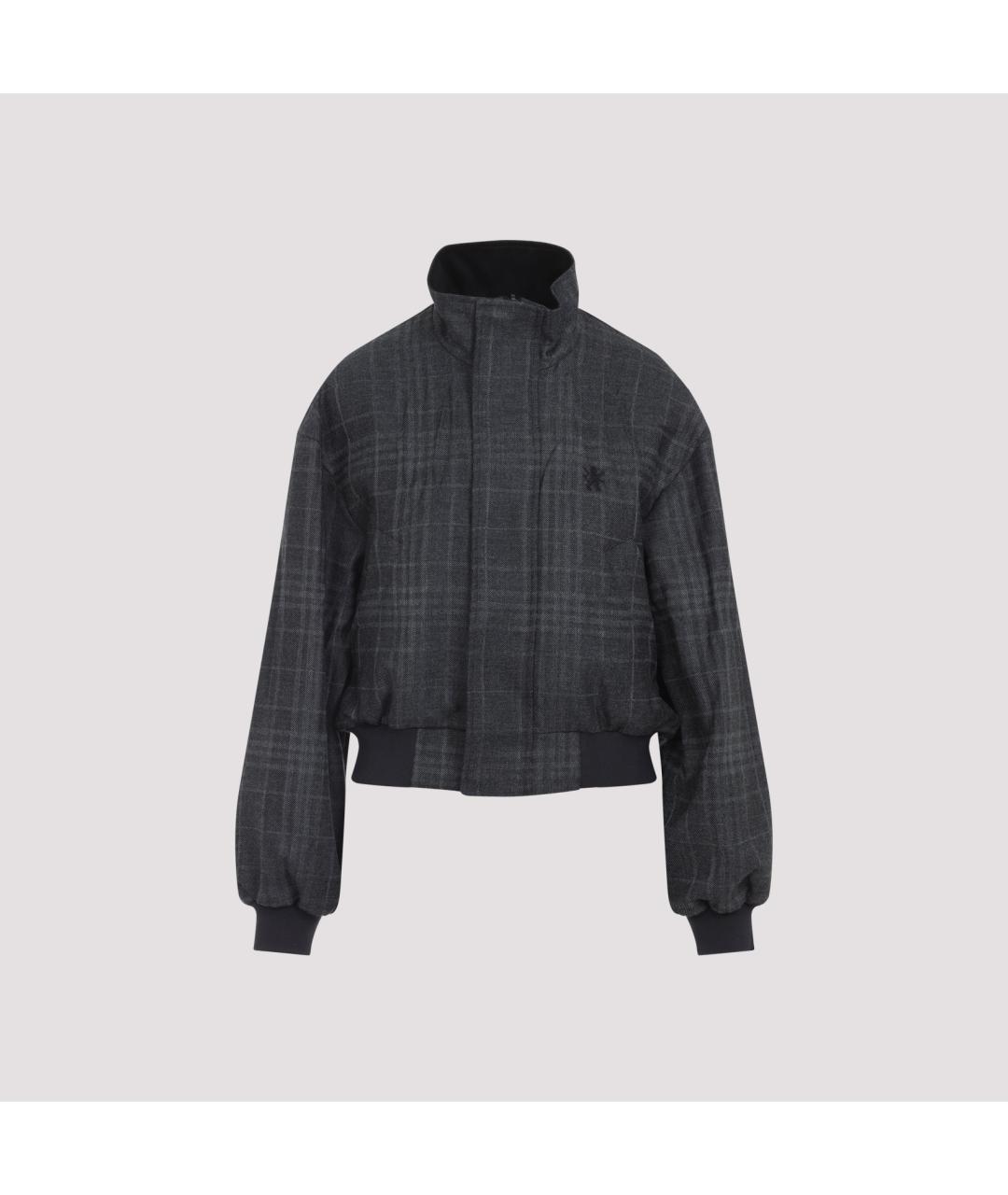 BALENCIAGA Серая шерстяная куртка, фото 3