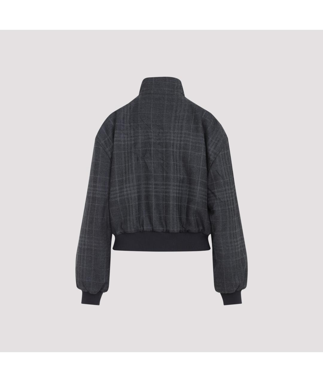 BALENCIAGA Серая шерстяная куртка, фото 4