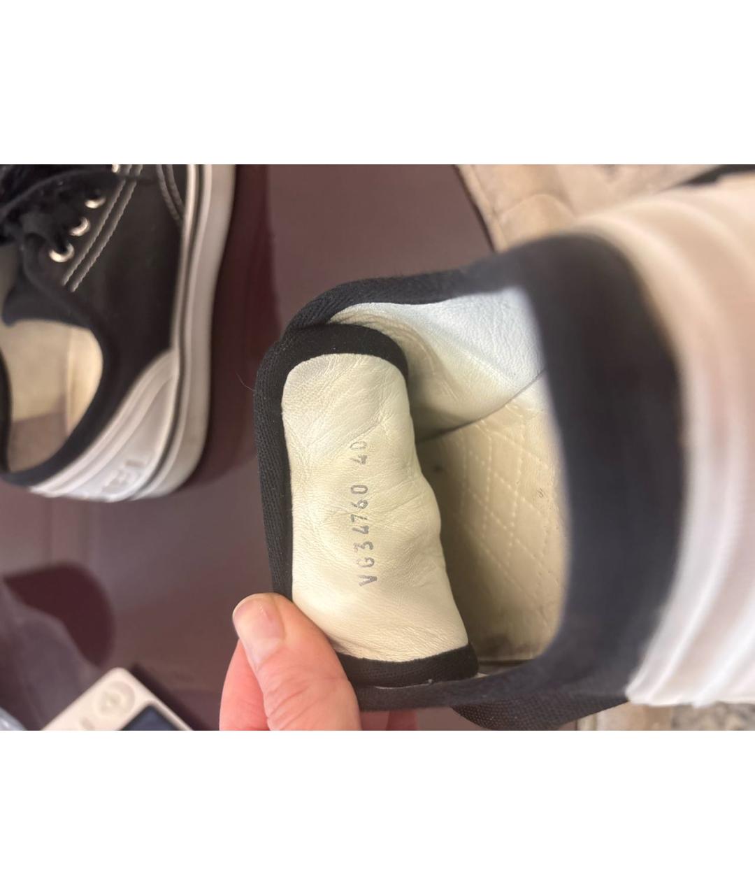 CHANEL Черные текстильные кеды, фото 4