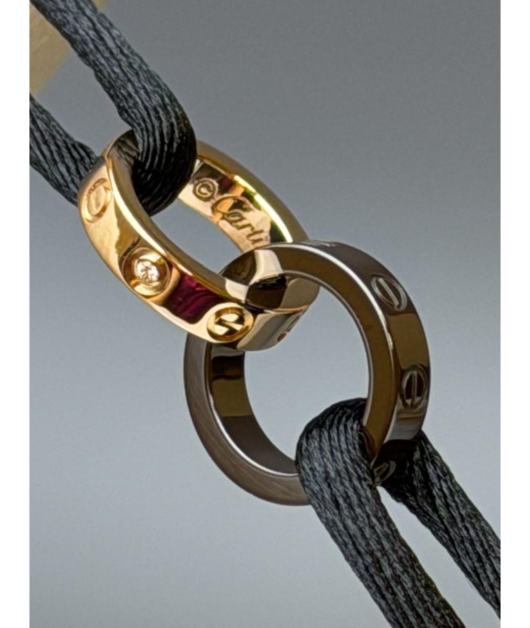 CARTIER Черный браслет из розового золота, фото 5