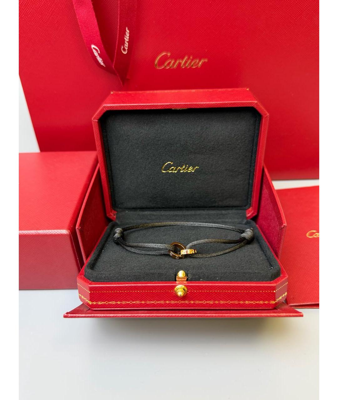 CARTIER Черный браслет из розового золота, фото 2
