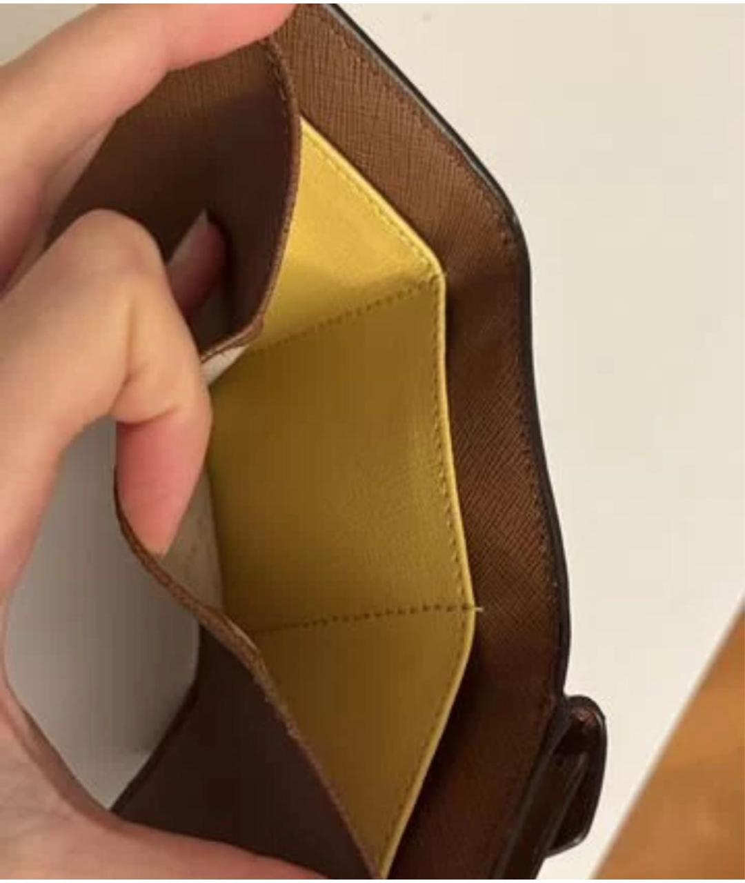 MICHAEL KORS Коричневый кожаный кошелек, фото 4