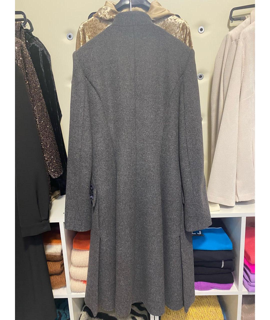 ALBERTA FERRETTI Серое пальто, фото 4