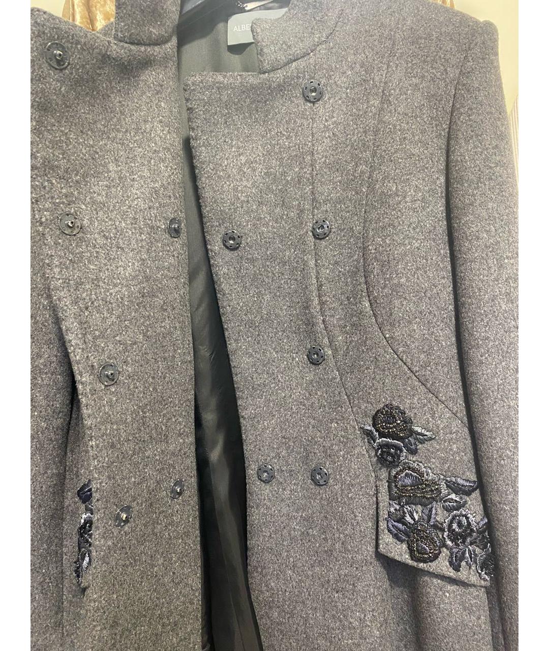 ALBERTA FERRETTI Серое пальто, фото 5