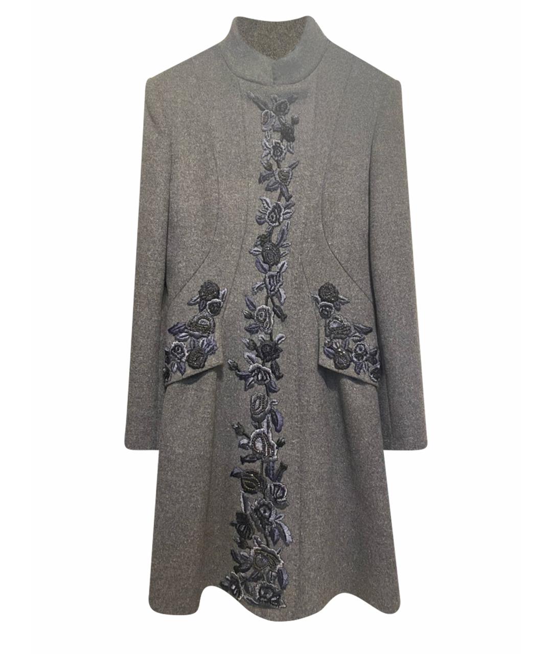 ALBERTA FERRETTI Серое пальто, фото 1