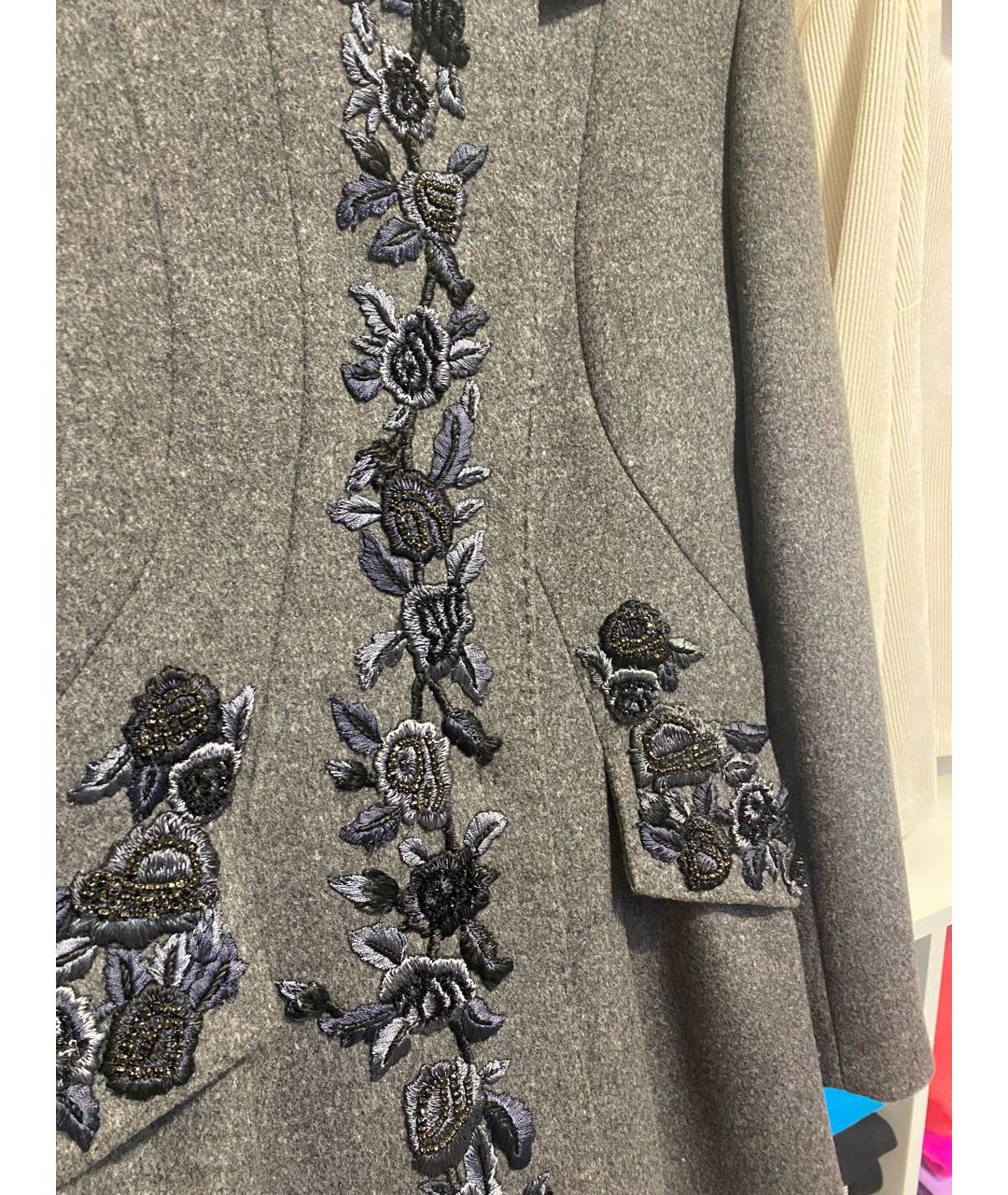 ALBERTA FERRETTI Серое пальто, фото 3