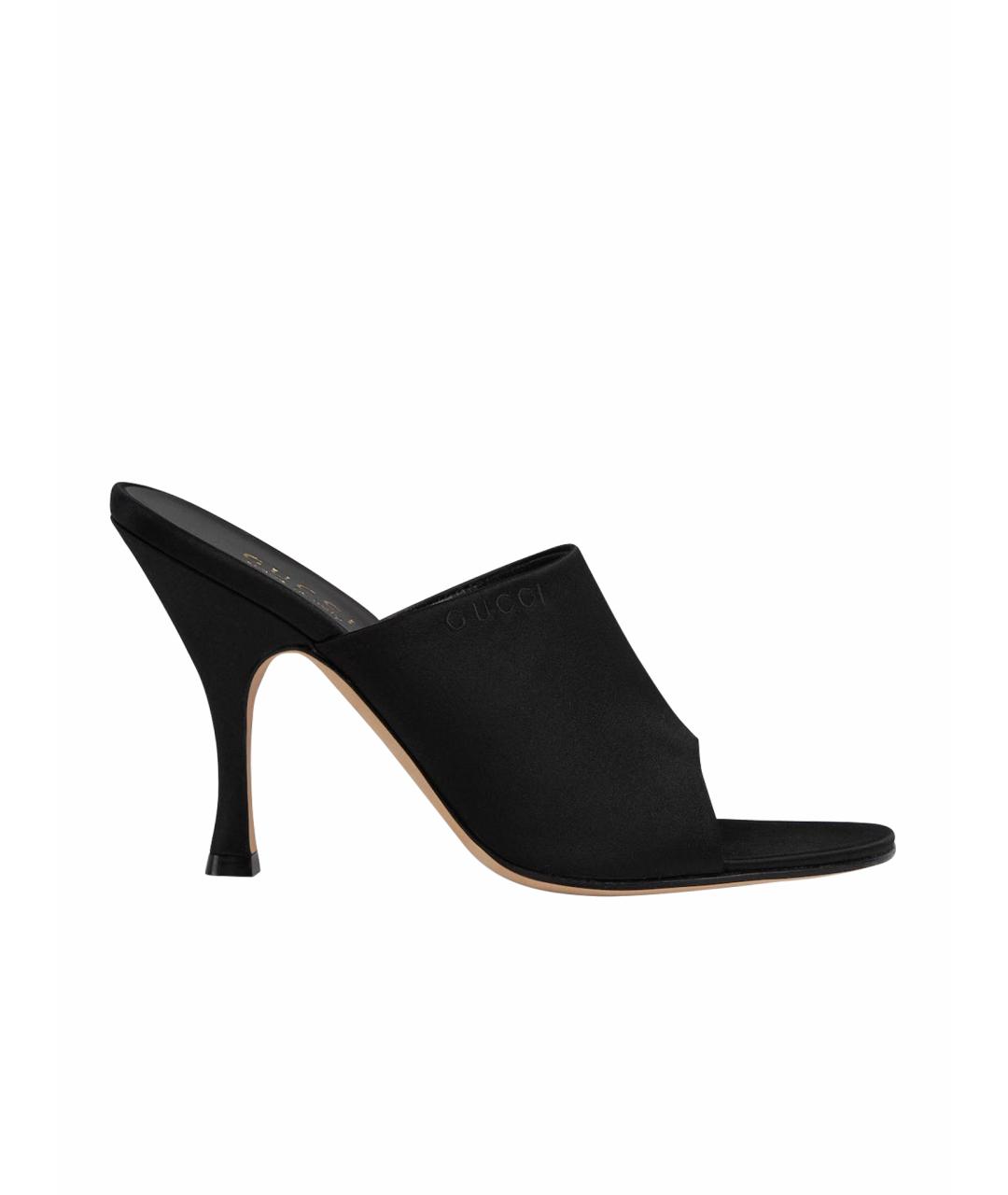 GUCCI Черные мюли, фото 1