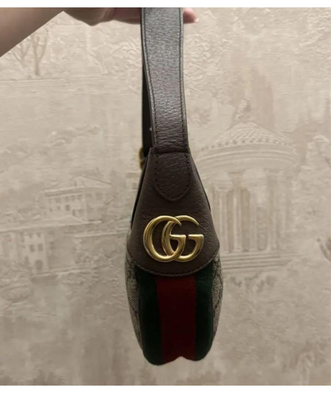 GUCCI Бежевая сумка с короткими ручками, фото 5