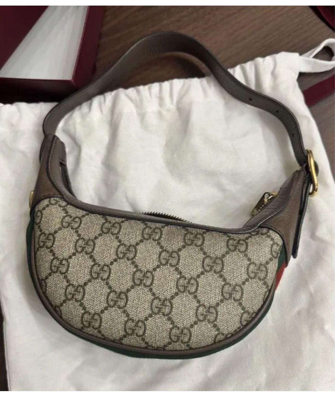 GUCCI Бежевая сумка с короткими ручками, фото 2