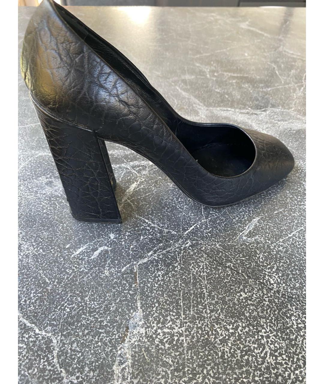 LOUIS VUITTON Черные кожаные туфли, фото 7