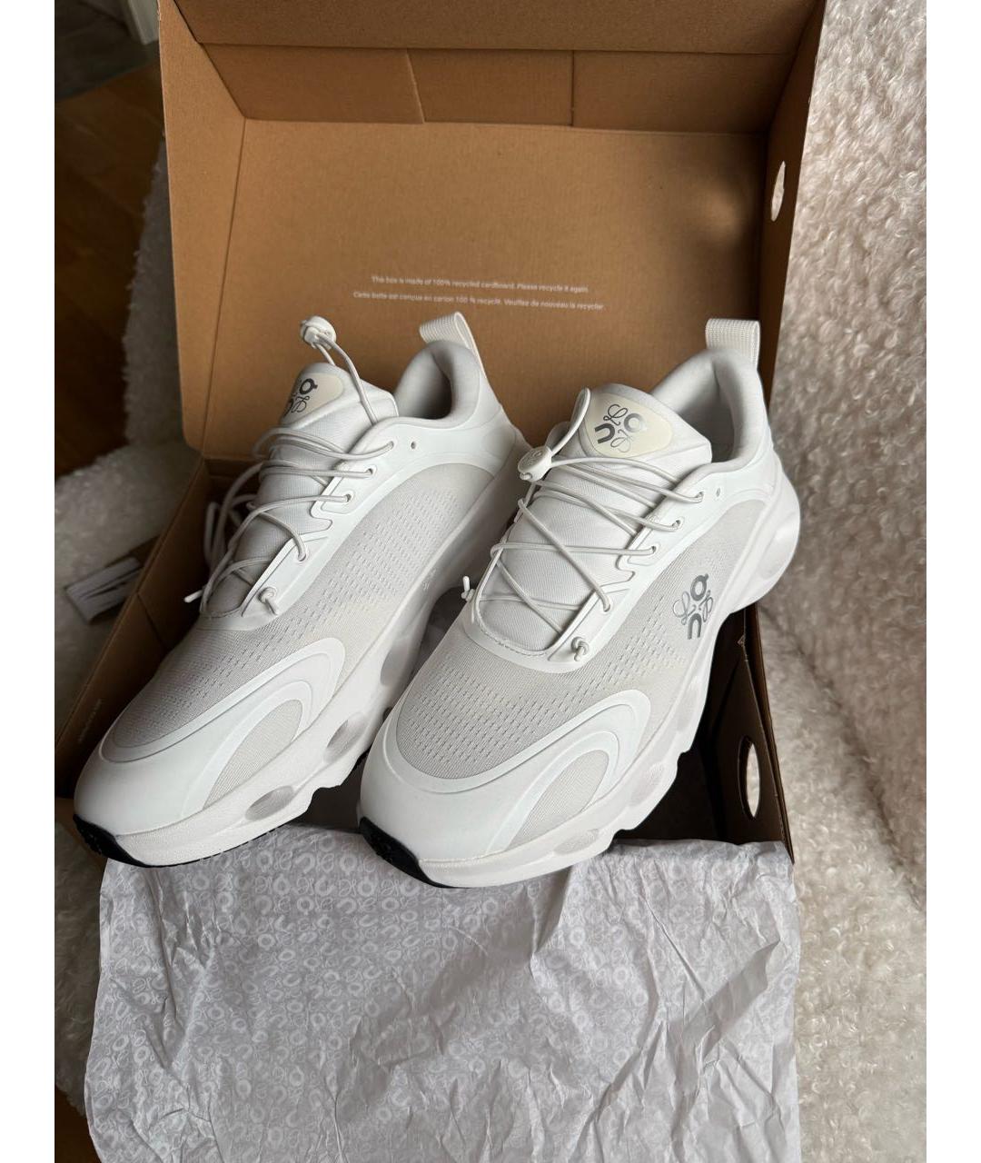 LOEWE Белые синтетические низкие кроссовки / кеды, фото 4