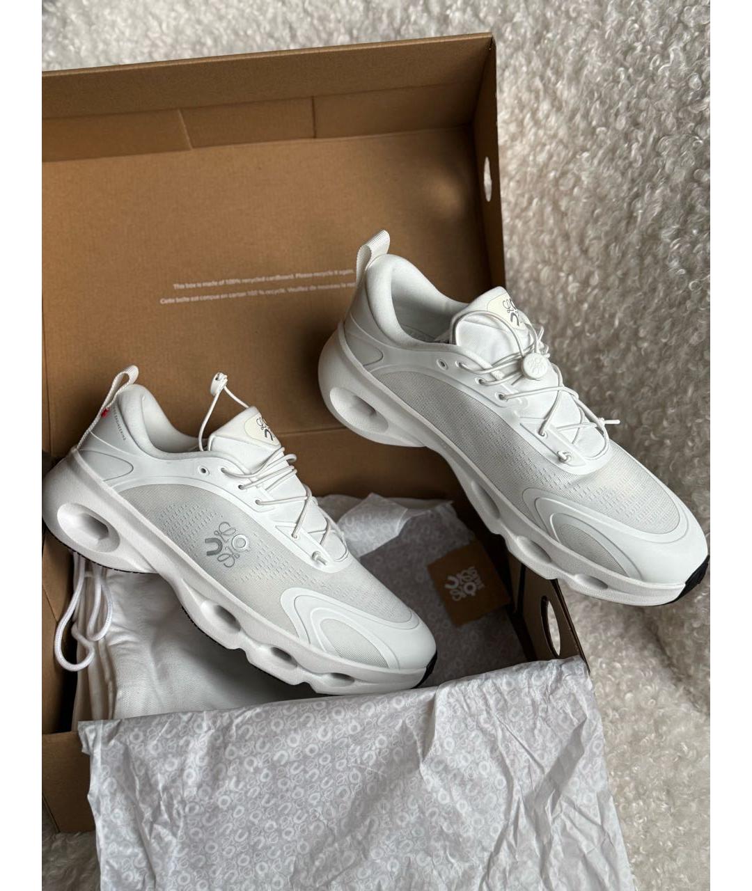 LOEWE Белые синтетические низкие кроссовки / кеды, фото 5