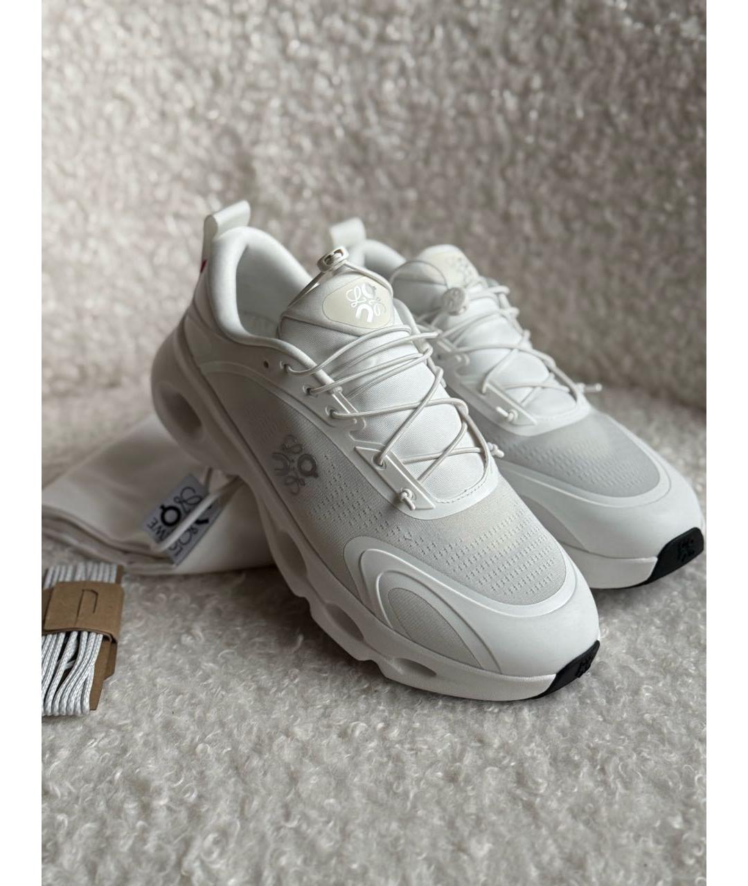 LOEWE Белые синтетические низкие кроссовки / кеды, фото 2