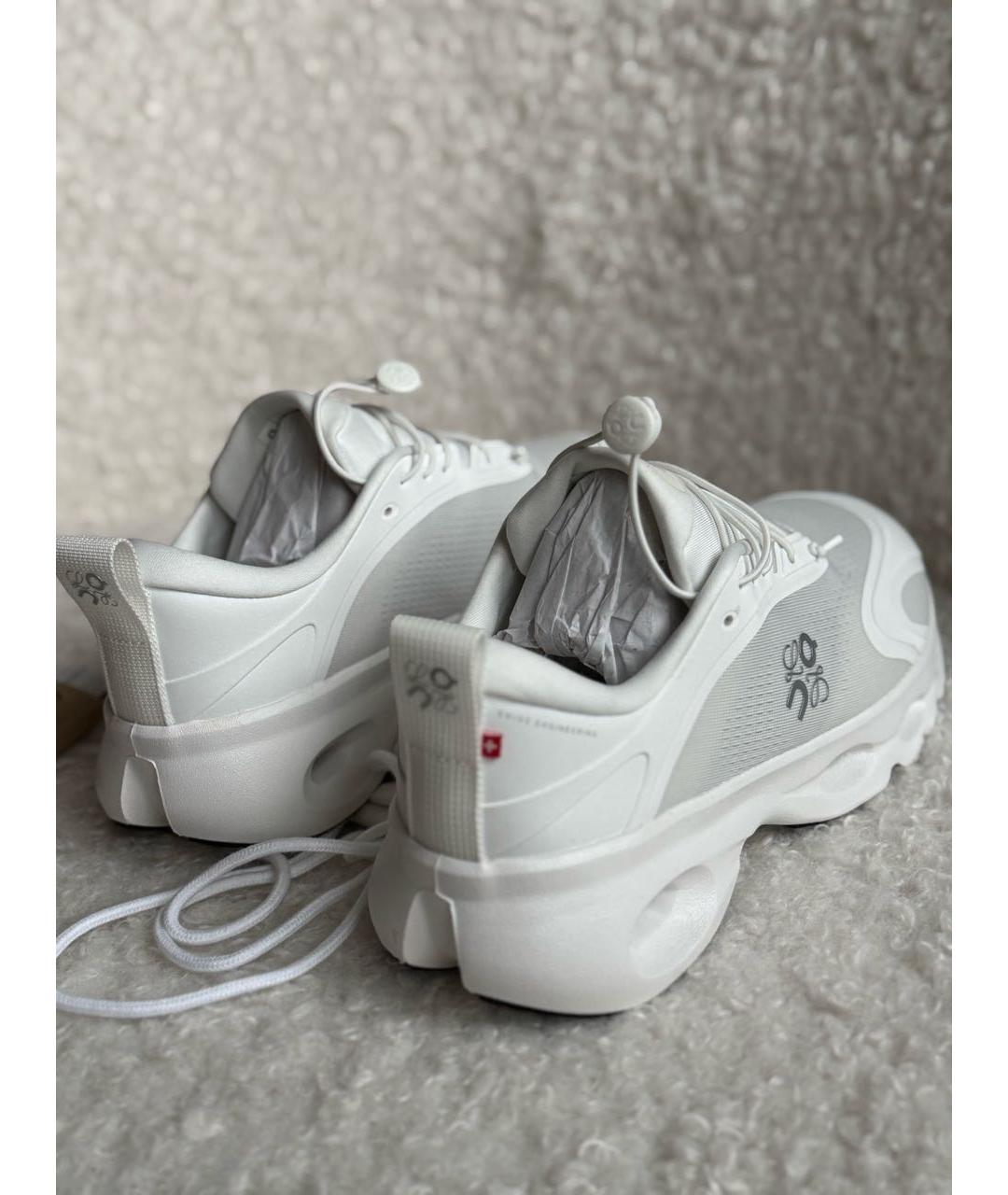 LOEWE Белые синтетические низкие кроссовки / кеды, фото 3