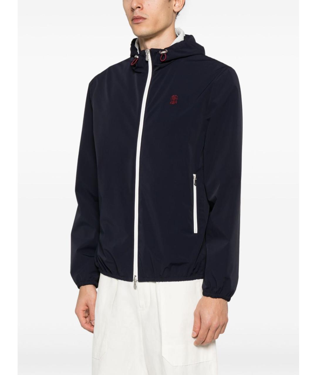 BRUNELLO CUCINELLI Темно-синяя куртка, фото 5