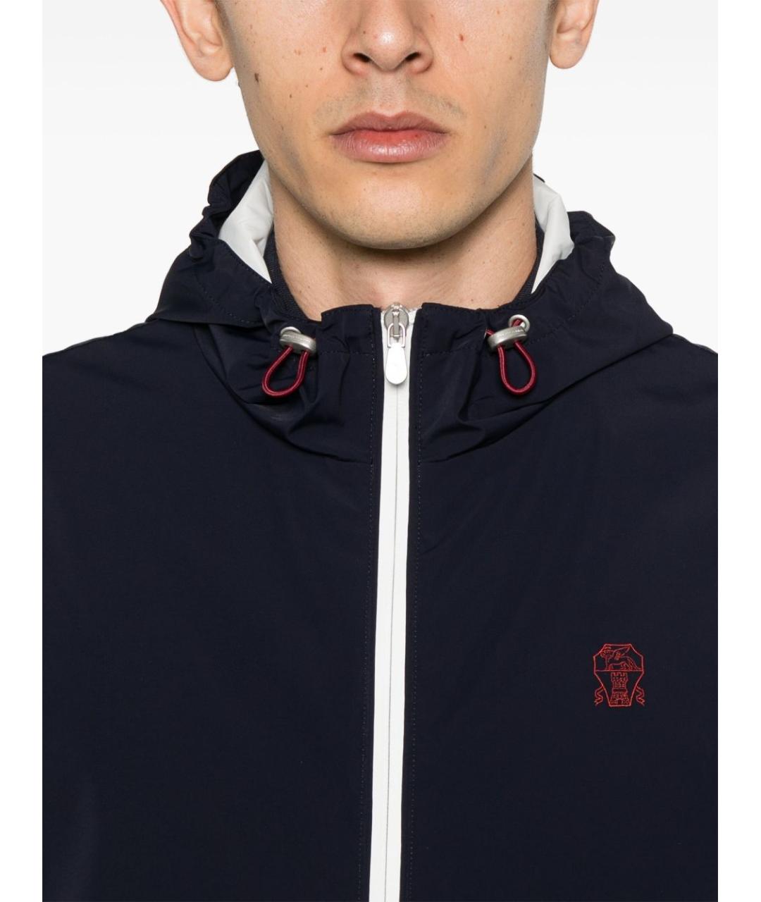 BRUNELLO CUCINELLI Темно-синяя куртка, фото 3