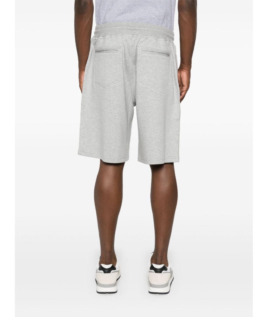 BRUNELLO CUCINELLI Серые хлопковые шорты, фото 3