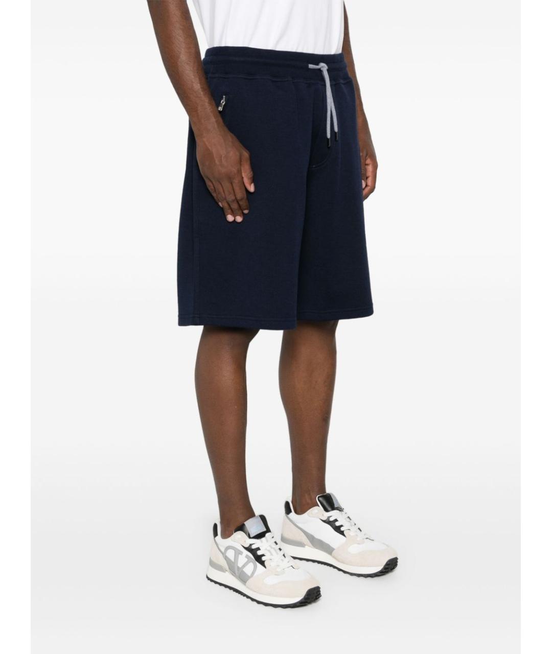 BRUNELLO CUCINELLI Синие хлопковые шорты, фото 2