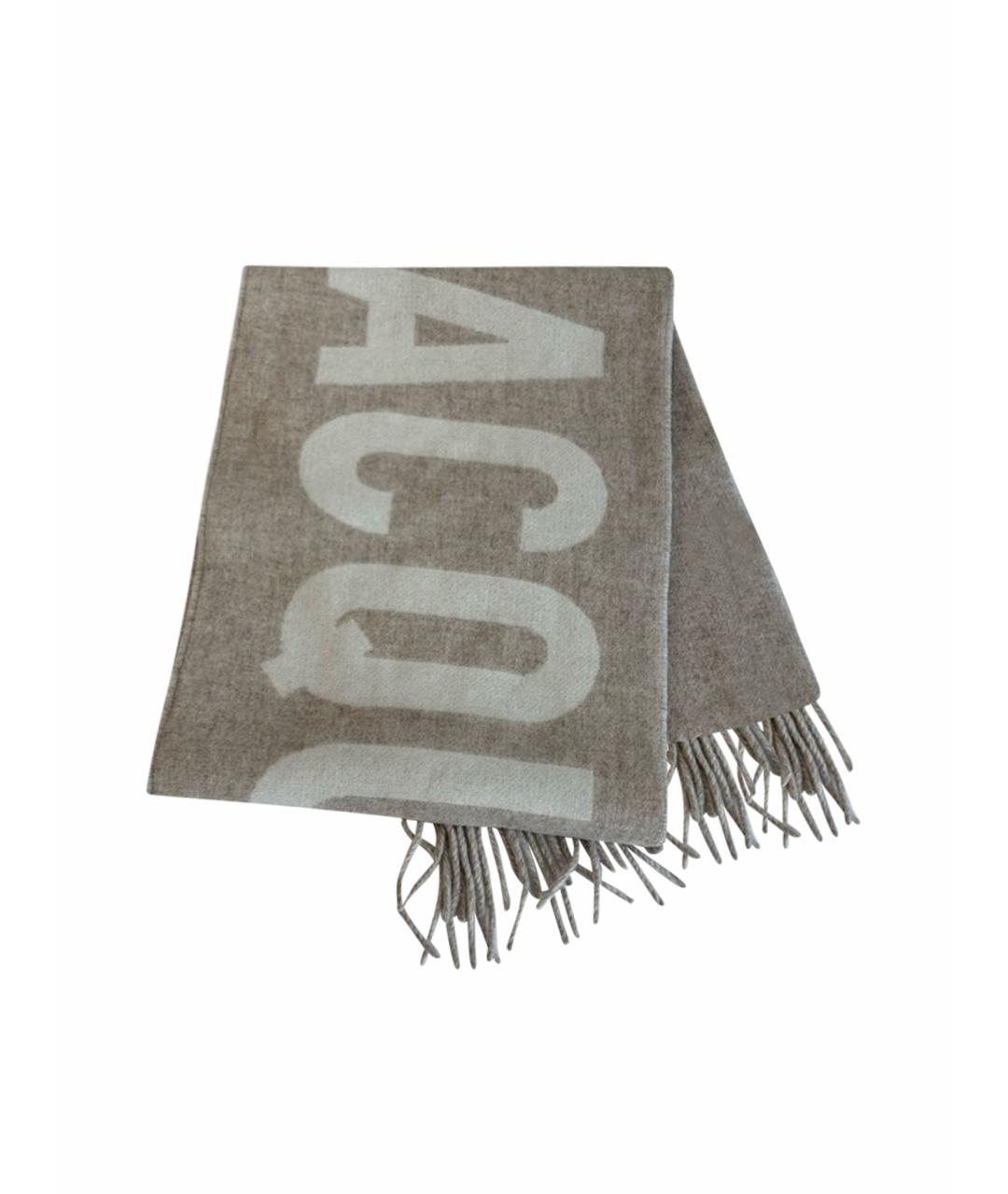 JACQUEMUS Бежевый шерстяной шарф, фото 1