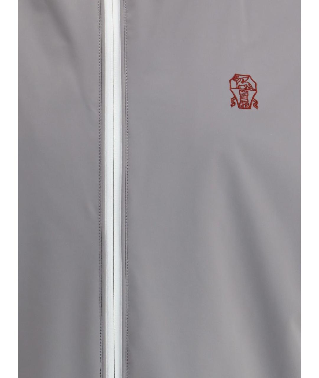 BRUNELLO CUCINELLI Серая полиамидовая куртка, фото 3