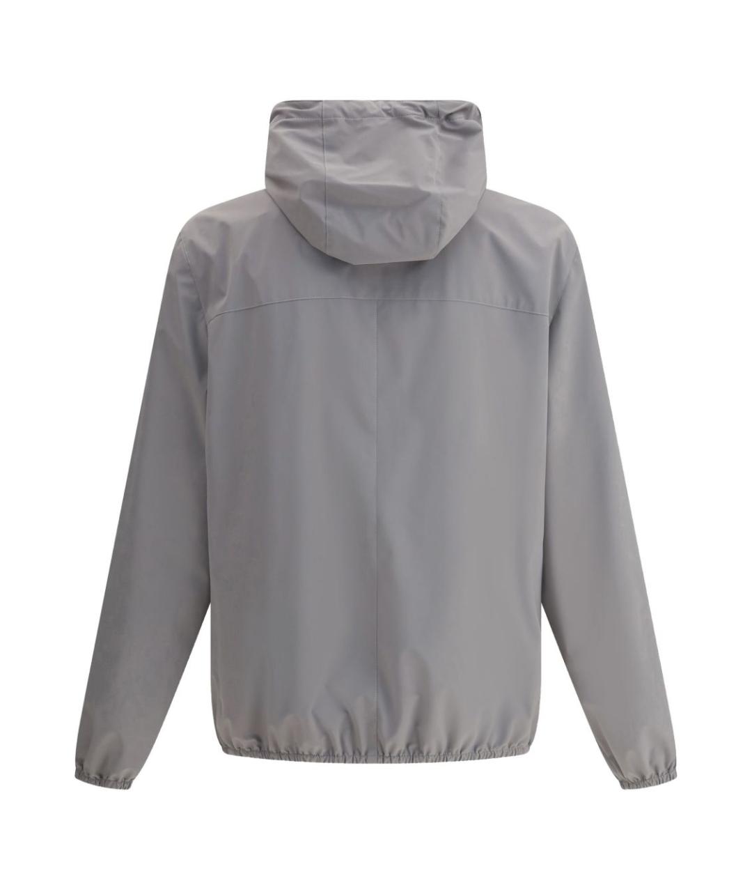 BRUNELLO CUCINELLI Серая полиамидовая куртка, фото 2