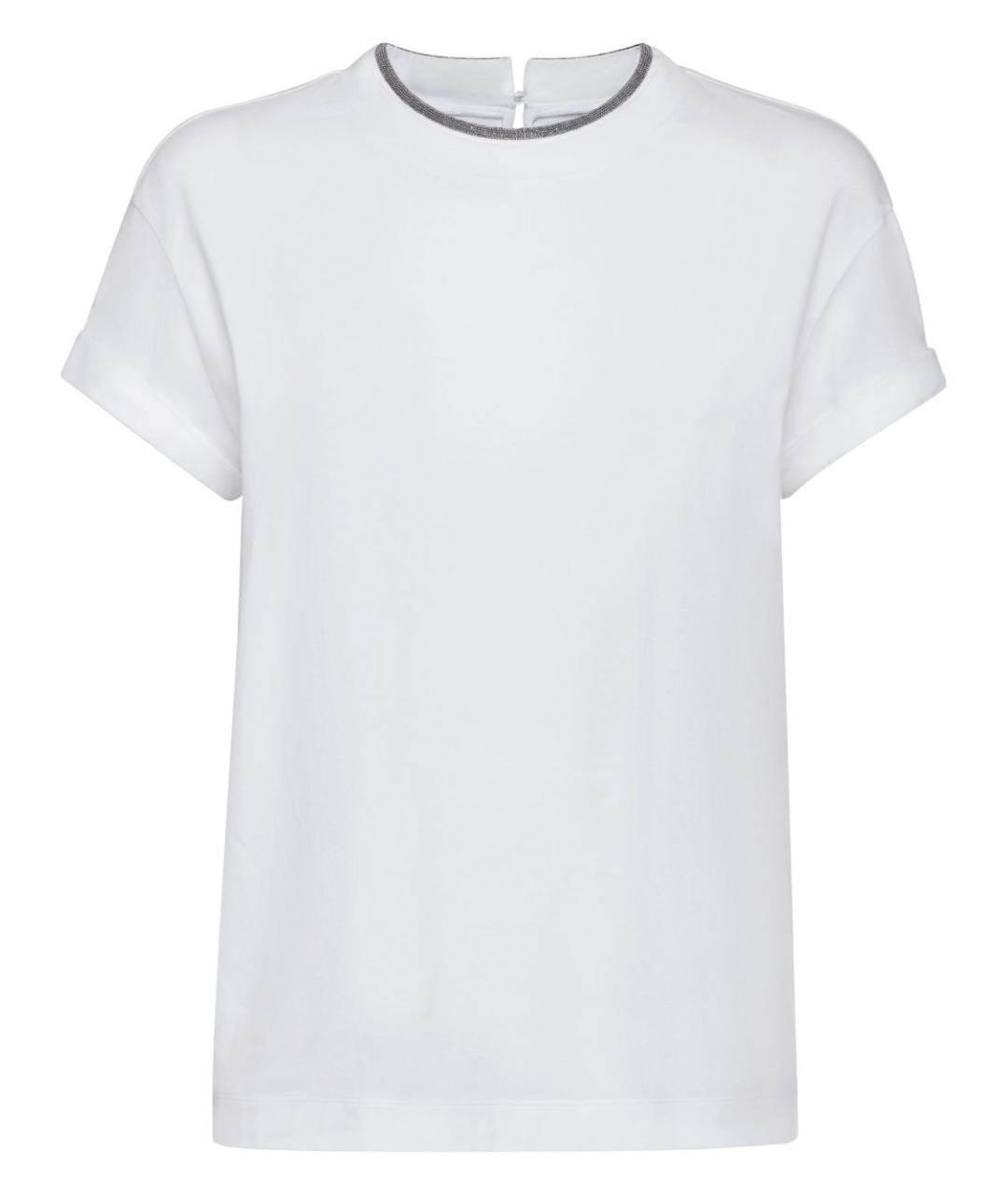 BRUNELLO CUCINELLI Белая футболка, фото 1