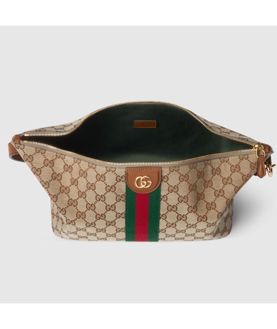 GUCCI Коричневая кожаная сумка с короткими ручками, фото 6