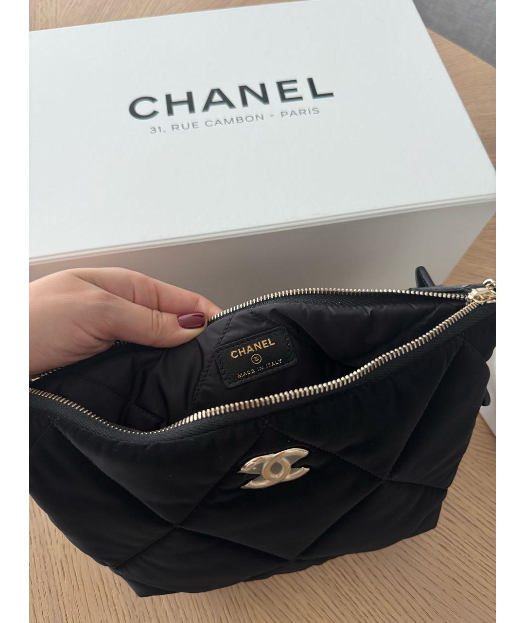 CHANEL Черная косметичка, фото 3