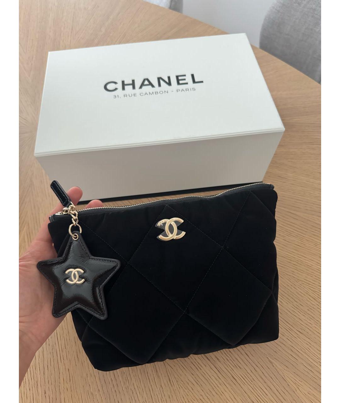 CHANEL Черная косметичка, фото 2