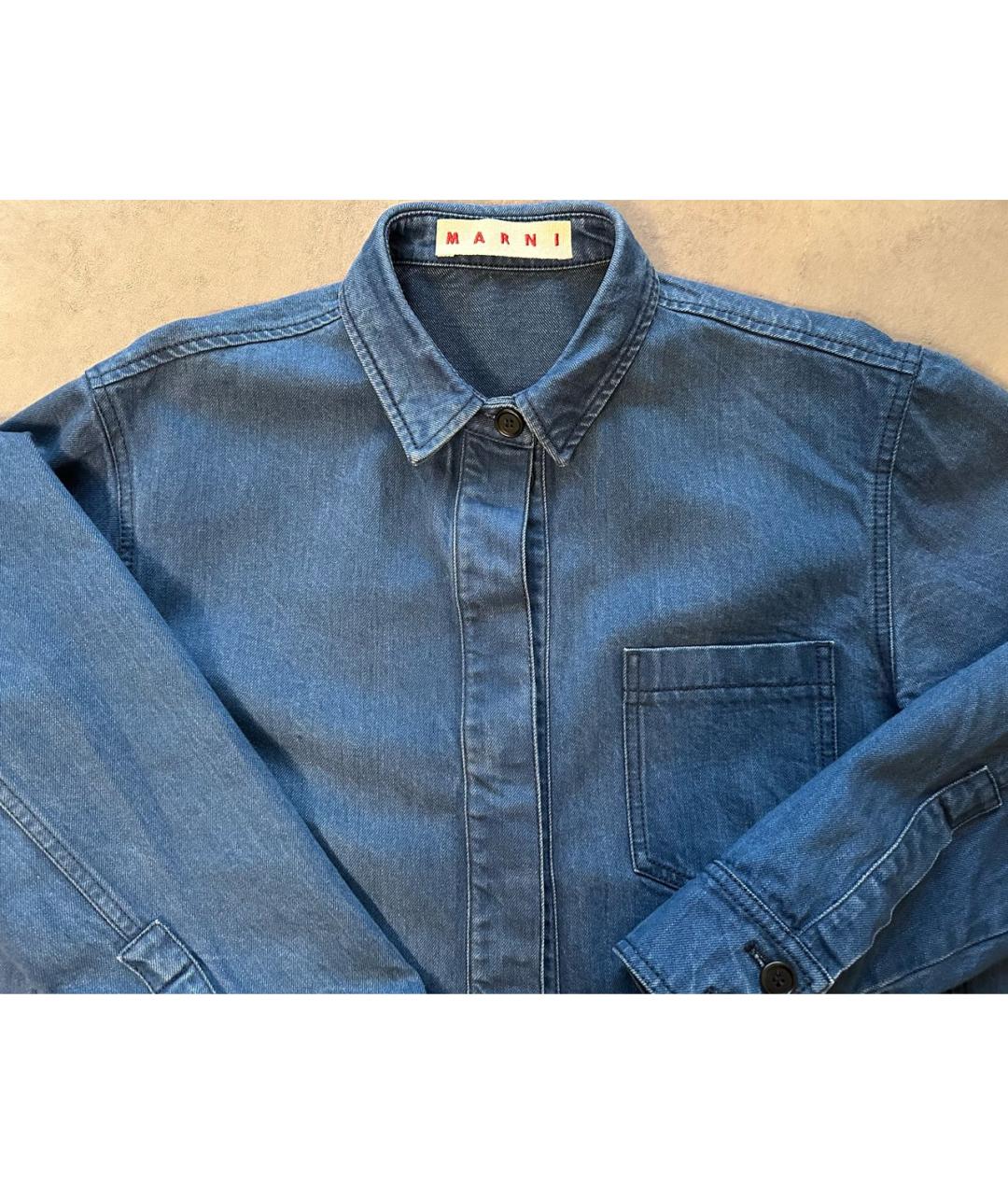 MARNI Деним повседневное платье, фото 3