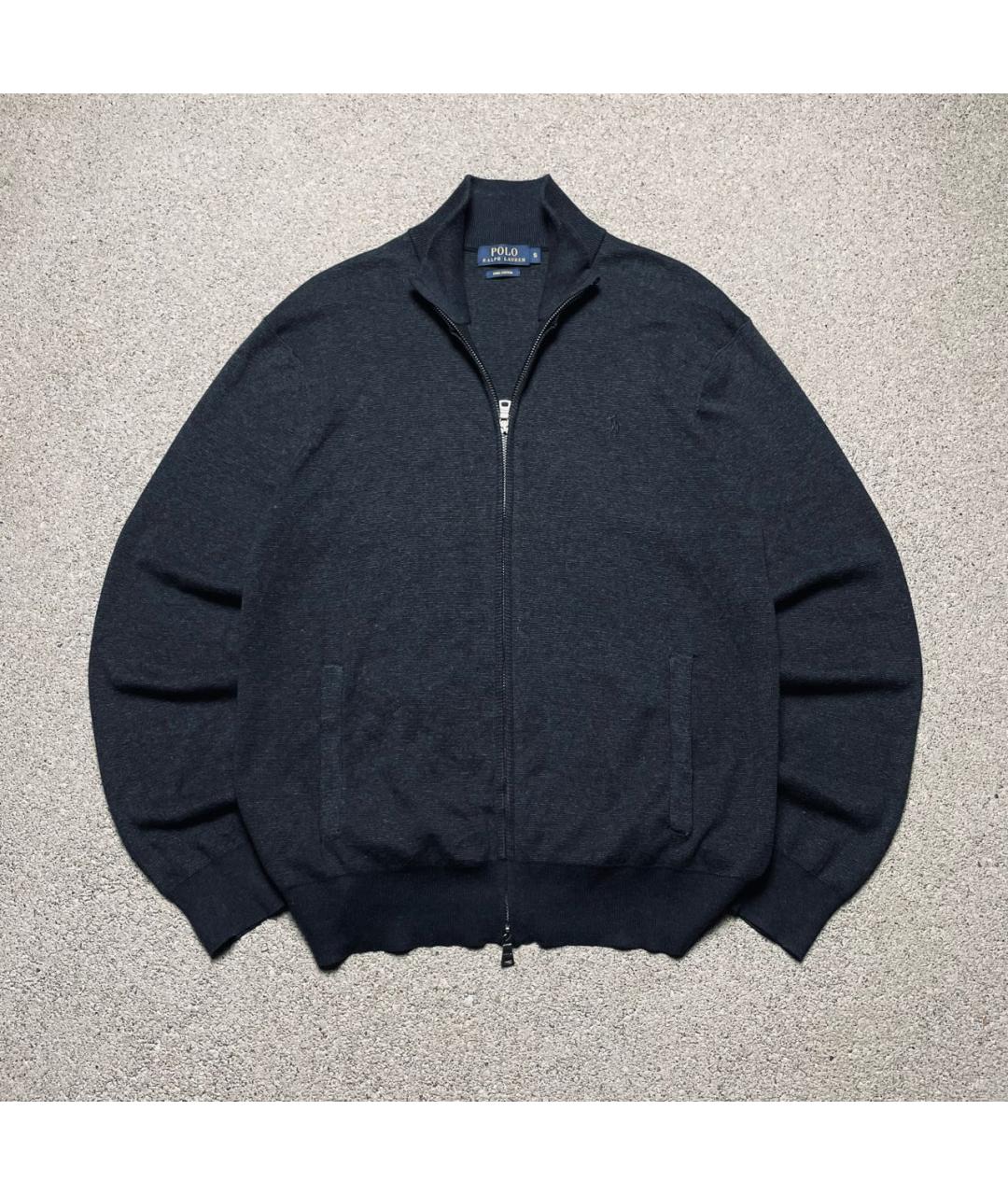 POLO RALPH LAUREN Антрацитовый хлопковый джемпер / свитер, фото 8