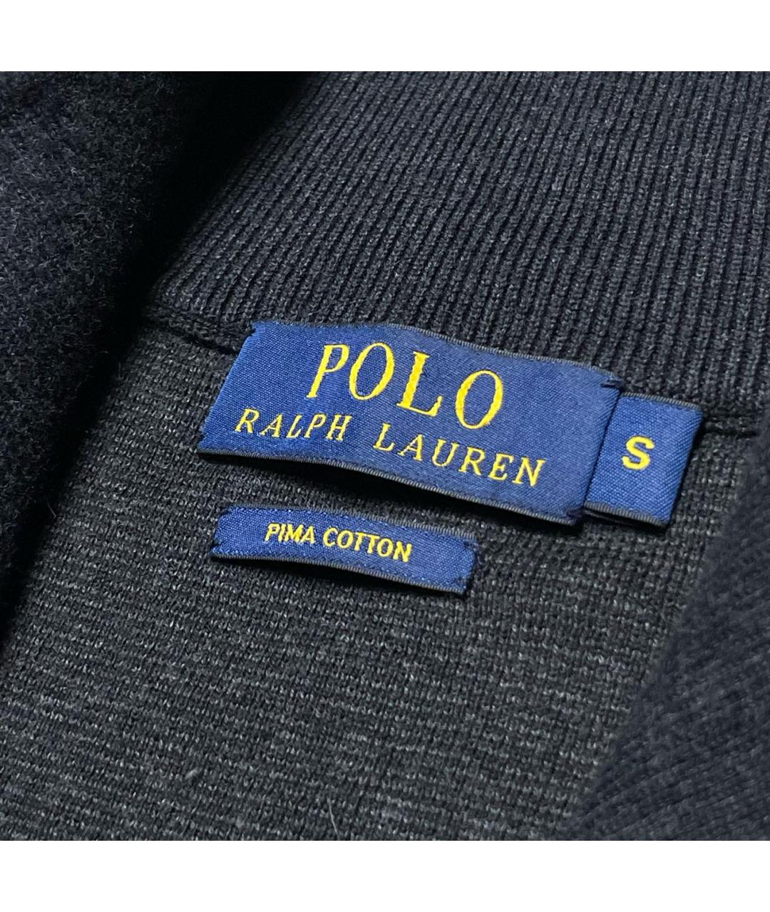 POLO RALPH LAUREN Антрацитовый хлопковый джемпер / свитер, фото 5