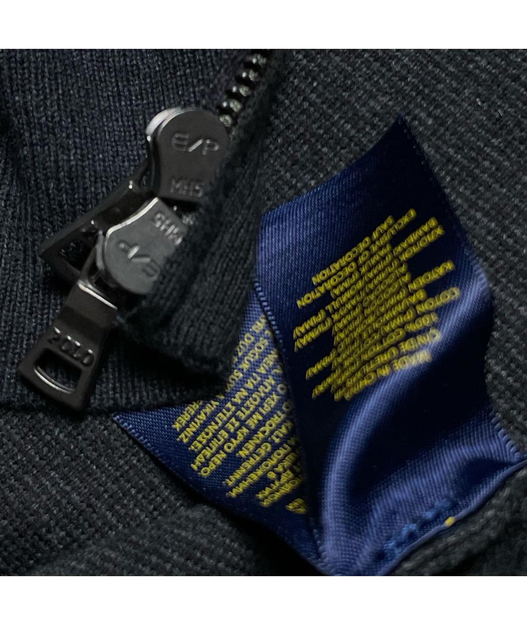 POLO RALPH LAUREN Антрацитовый хлопковый джемпер / свитер, фото 7