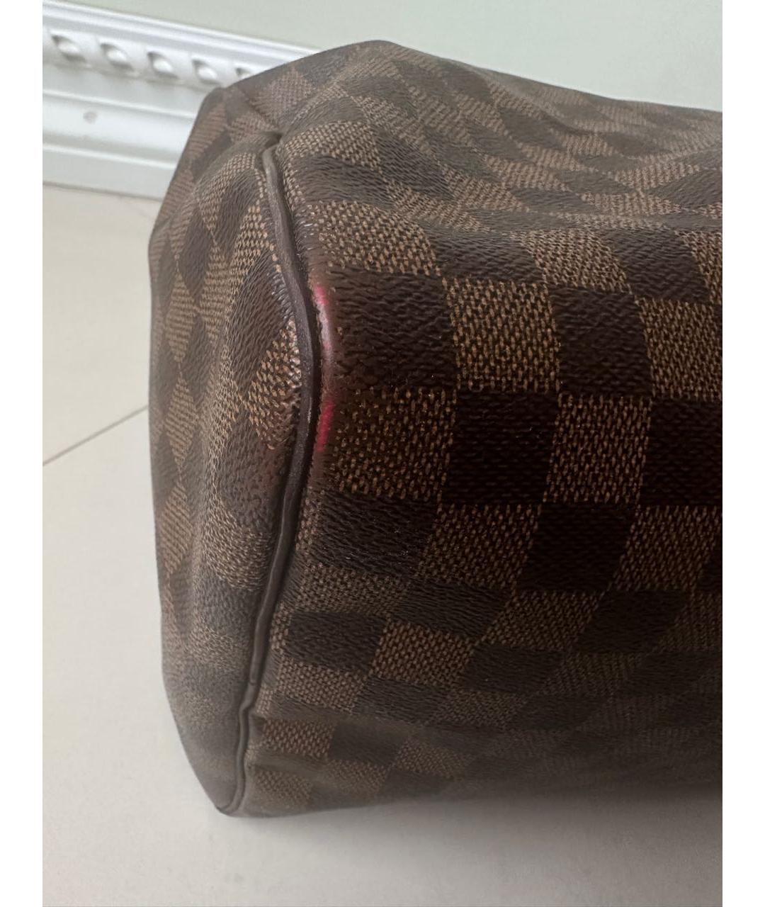 LOUIS VUITTON Коричневая сумка с короткими ручками, фото 7