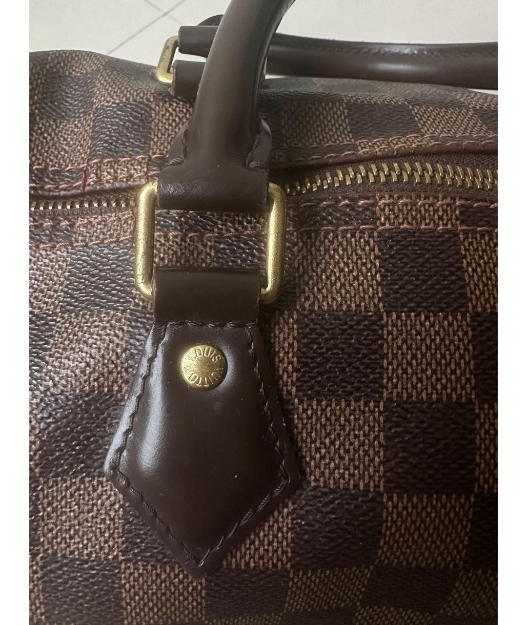 LOUIS VUITTON Коричневая сумка с короткими ручками, фото 6