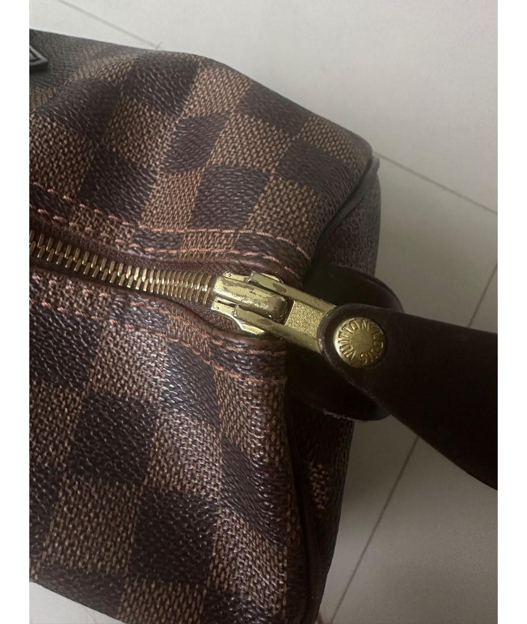 LOUIS VUITTON Коричневая сумка с короткими ручками, фото 5