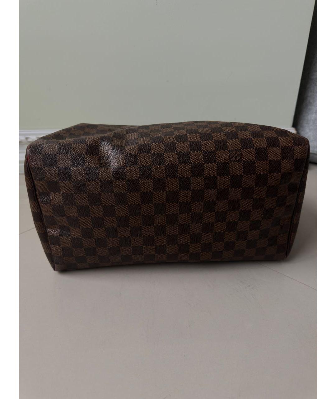 LOUIS VUITTON Коричневая сумка с короткими ручками, фото 3