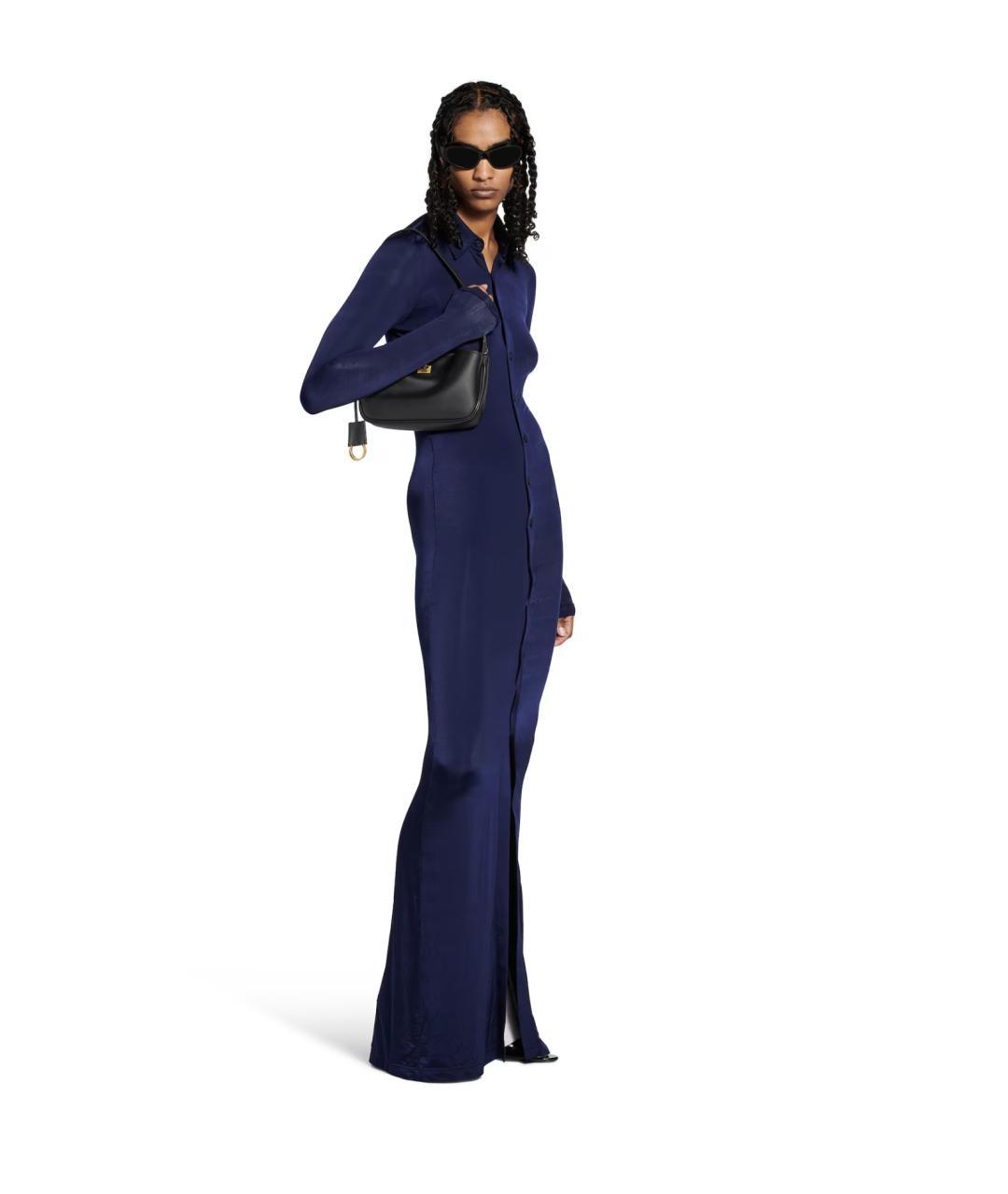 BALENCIAGA Черная кожаная сумка с короткими ручками, фото 6