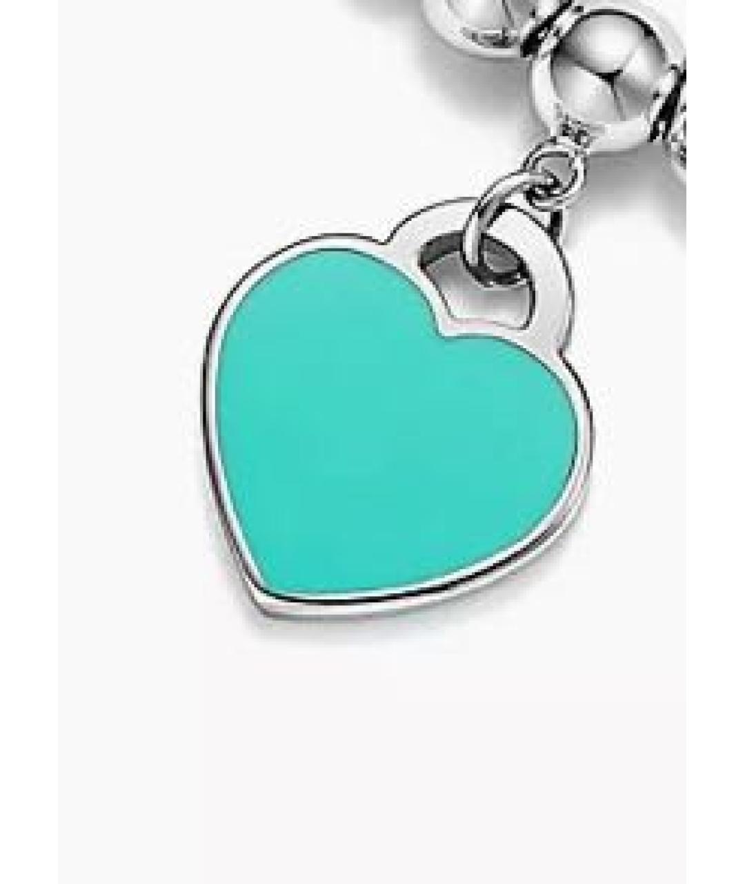 TIFFANY&CO Бирюзовая серебряная подвеска, фото 8